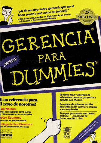 Book cover for The Gerencia Para Dummies