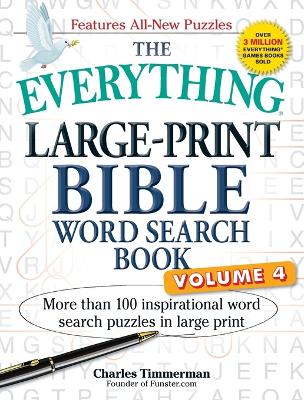 Book cover for The Everything Large-Print Bible Word Search Book, Volume 4