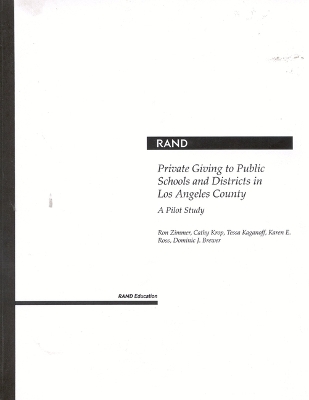 Book cover for Private Giving to Public Schools and Districts in Los Angeles County