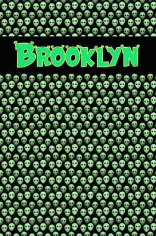 Cover of 120 Page Handwriting Practice Book with Green Alien Cover Brooklyn