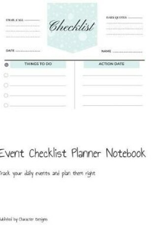 Cover of Event Checklist Planner Notebook