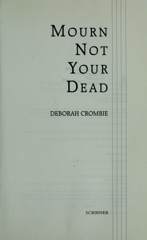 Book cover for Mourn Not Your Dead
