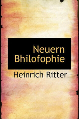 Cover of Neuern Bhilofophie