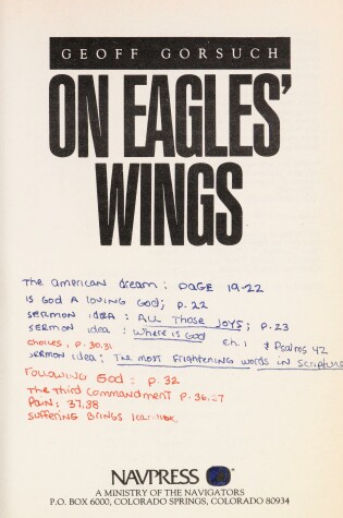 Cover of On Eagles' Wings