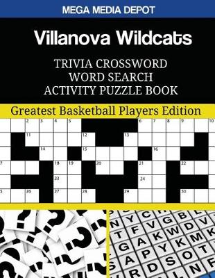 Book cover for Villanova Wildcats Trivia Crossword Word Search Activity Puzzle Book