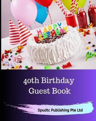 Book cover for 40th Birthday Guest Book