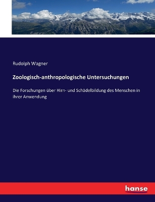 Book cover for Zoologisch-anthropologische Untersuchungen