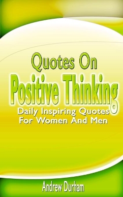 Book cover for Quotes On Positive Thinking