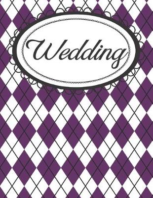 Book cover for Witchy Purple Plaid Wedding Planner