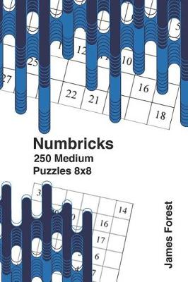 Book cover for 250 Numbricks 8x8 medium puzzles