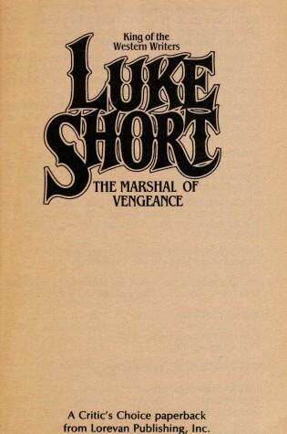 Cover of The Marshal of Vengeance