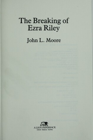 Cover of The Breaking of Ezra Riley