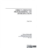 Book cover for Object Oriented Programming