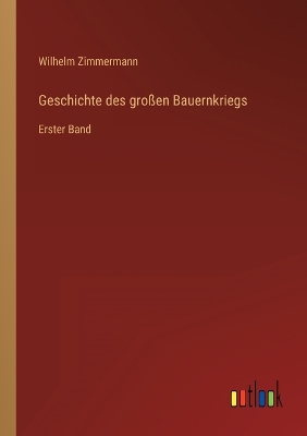 Book cover for Geschichte des großen Bauernkriegs