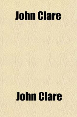 Cover of John Clare; Poems Chiefly from Manuscript