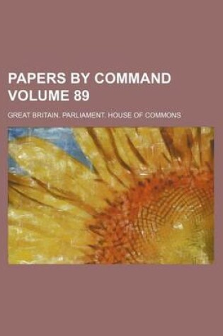 Cover of Papers by Command Volume 89