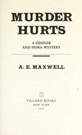Book cover for Murder Hurts