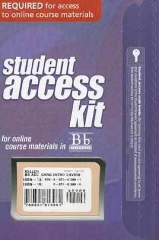 Cover of Blackboard -- Access Card -- for Introduction to Environmental Geology