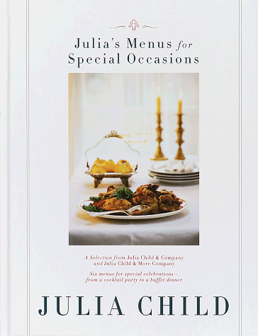 Book cover for Julia's Menus for Special Occasions