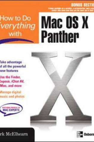 Cover of How to Do Everything with Mac OS X Panther