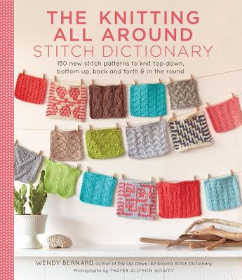 Book cover for The Knitting All Around Stitch Dictionary