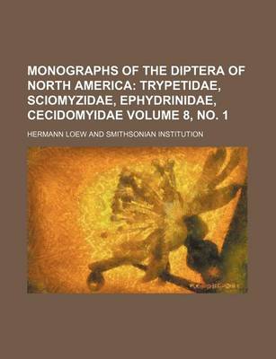 Book cover for Monographs of the Diptera of North America Volume 8, No. 1