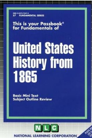 Cover of UNITED STATES HISTORY FROM 1865