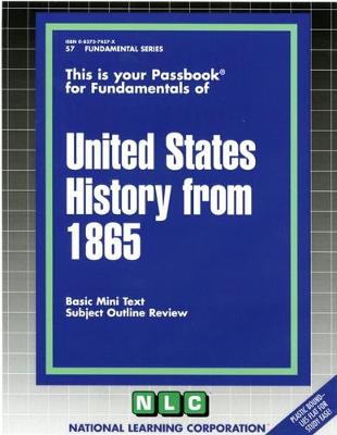 Book cover for UNITED STATES HISTORY FROM 1865