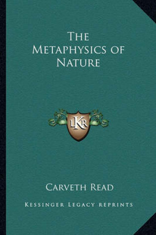 Cover of The Metaphysics of Nature