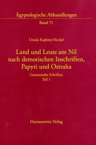 Cover of Land Und Leute Am Nil Nach Demotischen Inschriften, Papyri Und Ostraka