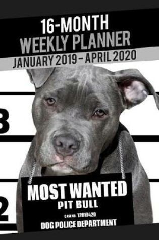 Cover of 2019-2020 Weekly Planner - Most Wanted Pit Bull