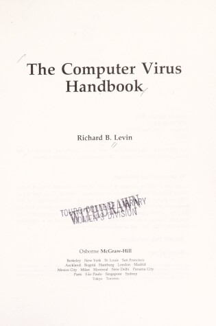 Cover of Computer Virus Handbook