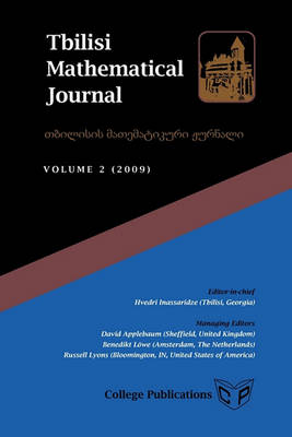 Cover of Tbilisi Mathematical Journal Volume 2 (2009)