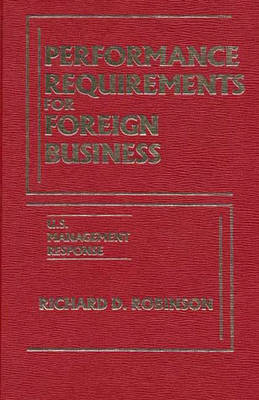 Book cover for Performance Requirements for Foreign Business