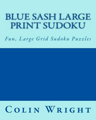 Book cover for Blue Sash Large Print Sudoku