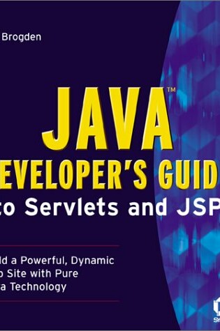 Cover of Java Developer's Guide to Servlets and JSP