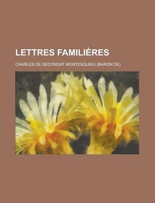 Book cover for Lettres Familieres