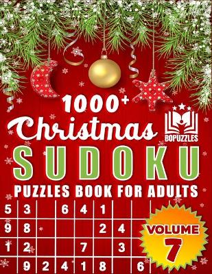 Book cover for 1000+ Christmas Sudoku Puzzles Volume 7