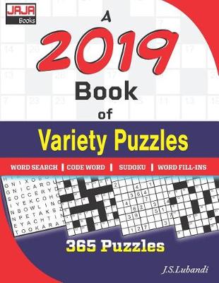 Book cover for A 2019 Book of Variety Puzzles.