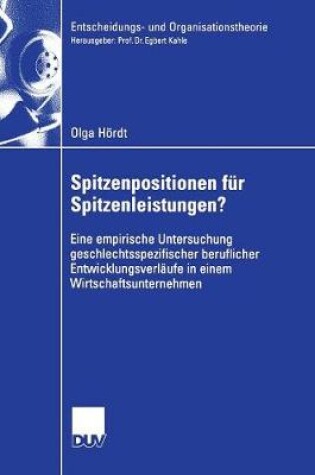 Cover of Spitzenpositionen für Spitzenleistungen?