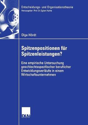 Cover of Spitzenpositionen für Spitzenleistungen?