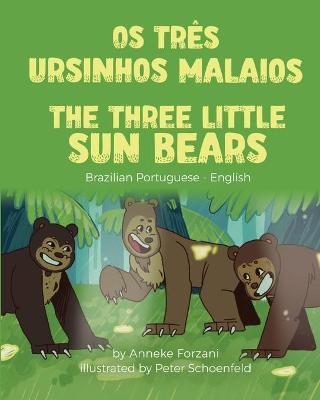 Book cover for The Three Little Sun Bears (Brazilian Portuguese-English)