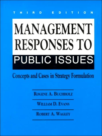 Book cover for Management Responses to Public Issues