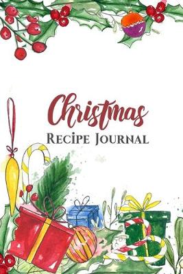 Book cover for Christmas Recipe Journal