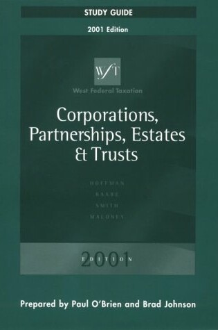 Cover of Study Guide for West Federal Taxation: Volume II Corporations, Partnerships, Estates, and Trusts, 2001 Edition