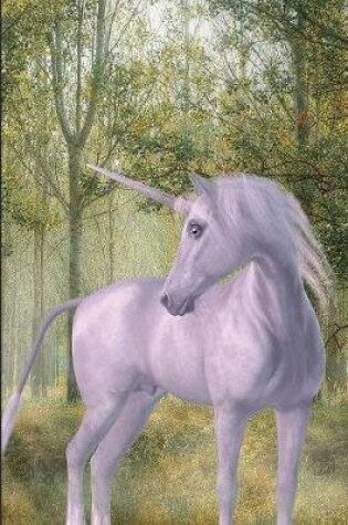 Cover of Unicorn Magical Forest Composition Notebook, Unruled Blank Sketch Paper