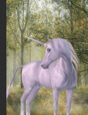 Book cover for Unicorn Magical Forest Composition Notebook, Unruled Blank Sketch Paper