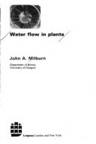 Cover of Water Flow in Plants