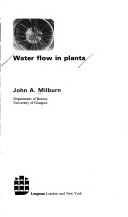 Book cover for Water Flow in Plants