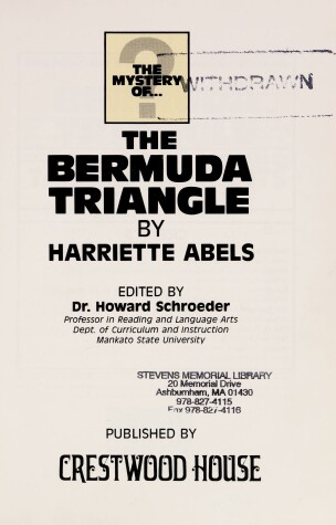 Book cover for The Bermuda Triangle